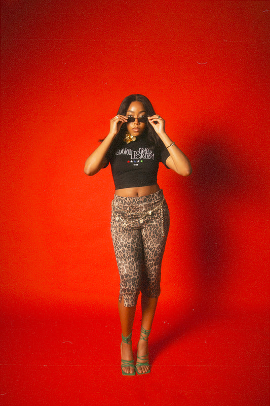 Blacked Out Gambino Baby Tee